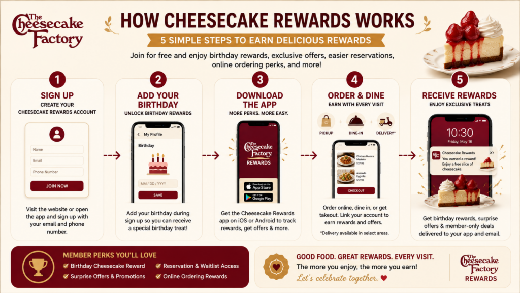 Cheesecake Factory Rewards 2026